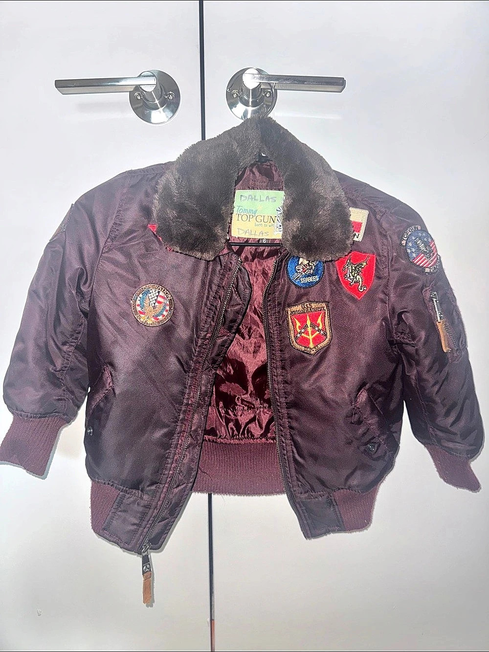 Top Gun Purple Patch Bomber Jacket
